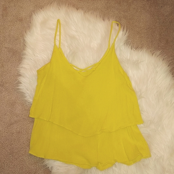 ✨FLOWY TANK TOP WITH CROSS DETAIL✨ - Picture 2 of 5